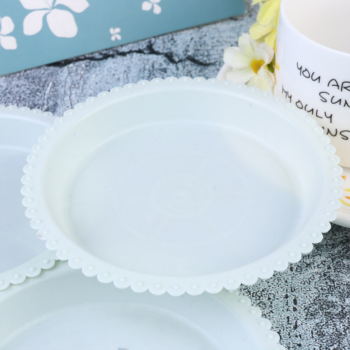 Drip Tray Saucer - 20Pcs Round Flowerpot Tray Plastic Thickened