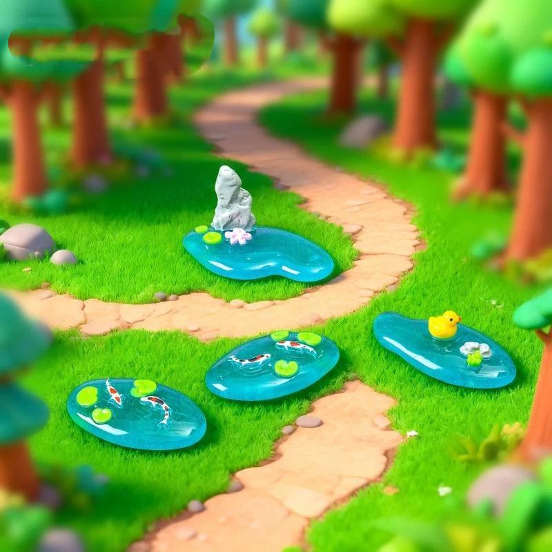 ⑧ Mini Resin Pond Ornaments Wi - đánh giá và giá Bonsai Garden With Koi Pond