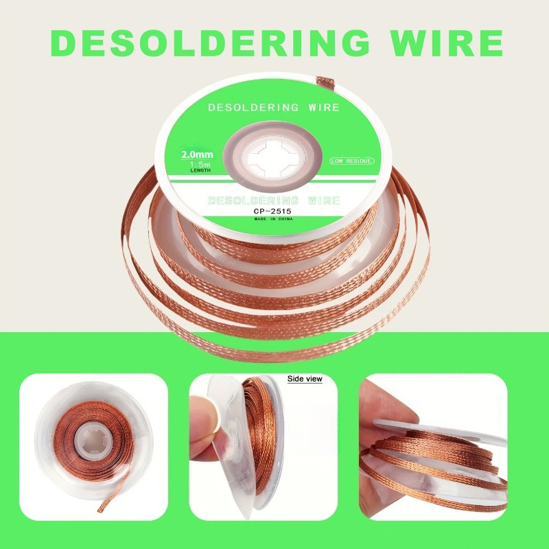 No‑Clean Desoldering Braid Cop - đánh giá và giá Copper Wire Roll