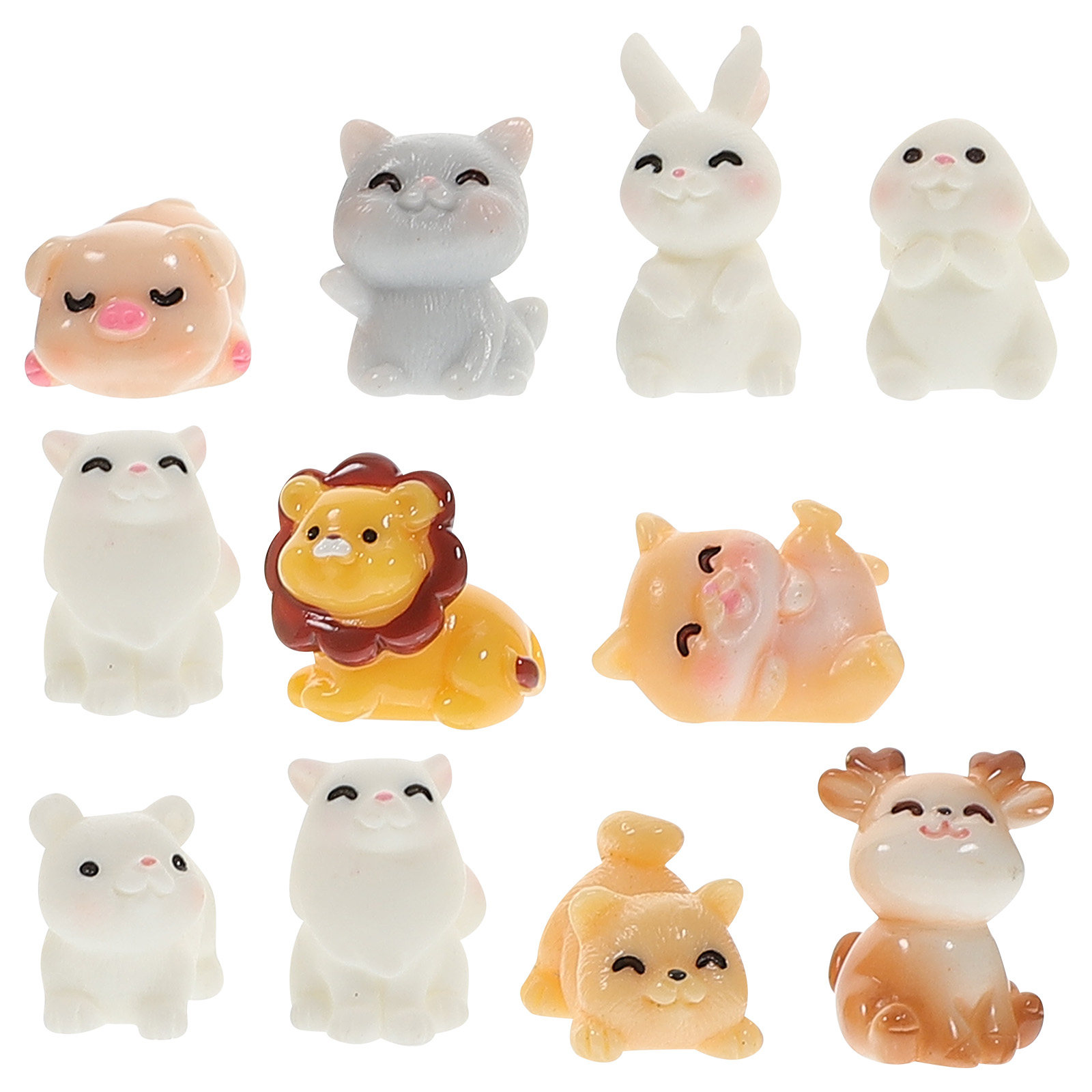 11Pcs Mini Animal Resin Orname - đánh giá và giá Bonsai Garden Landscape Design