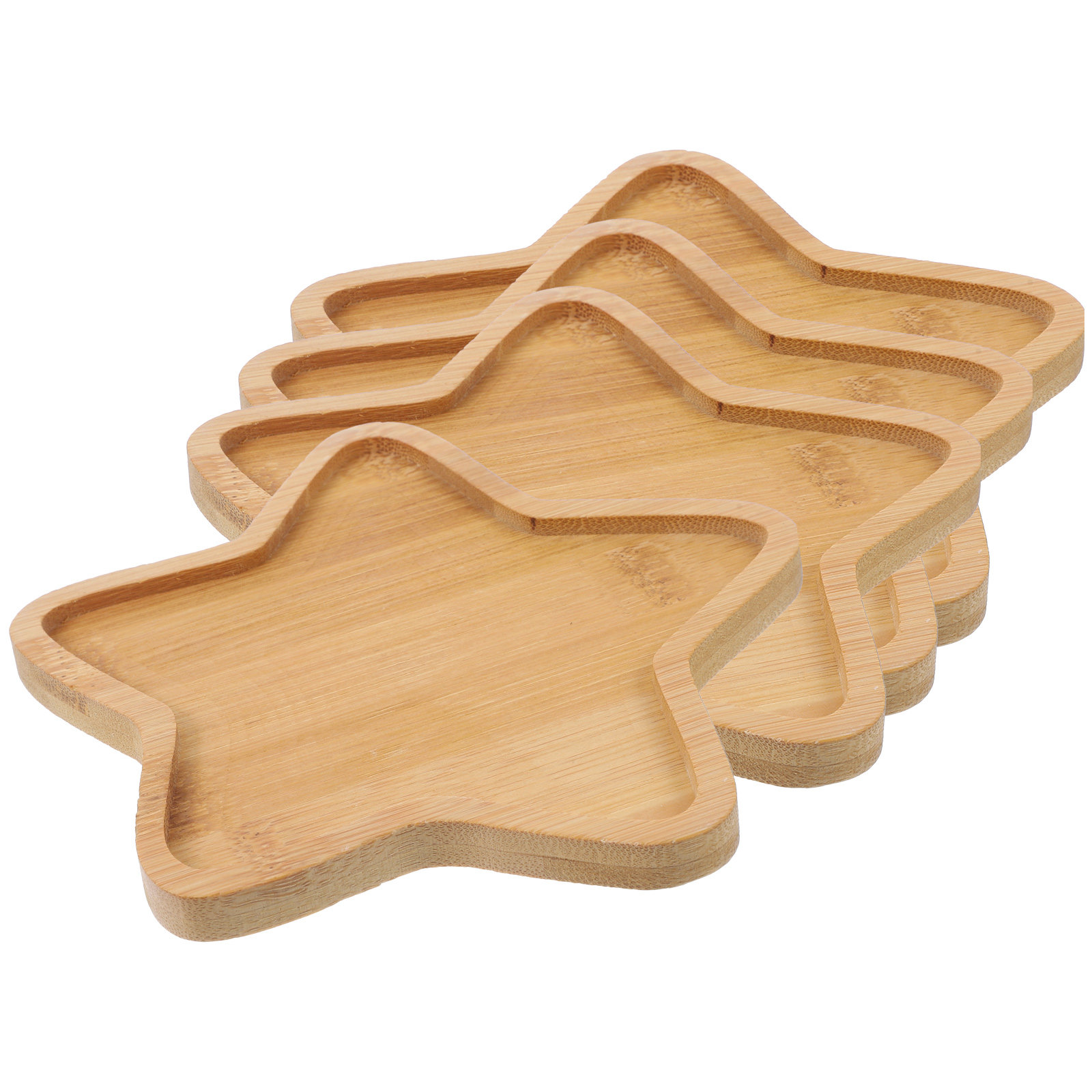 4Pcs Bamboo Flower Pot Tray Pl - đánh giá và giá Drip Tray Saucer